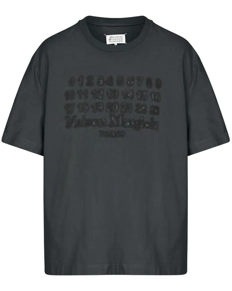 Maison Margiela T-Shirt mit Print - Schwarz Schwarz