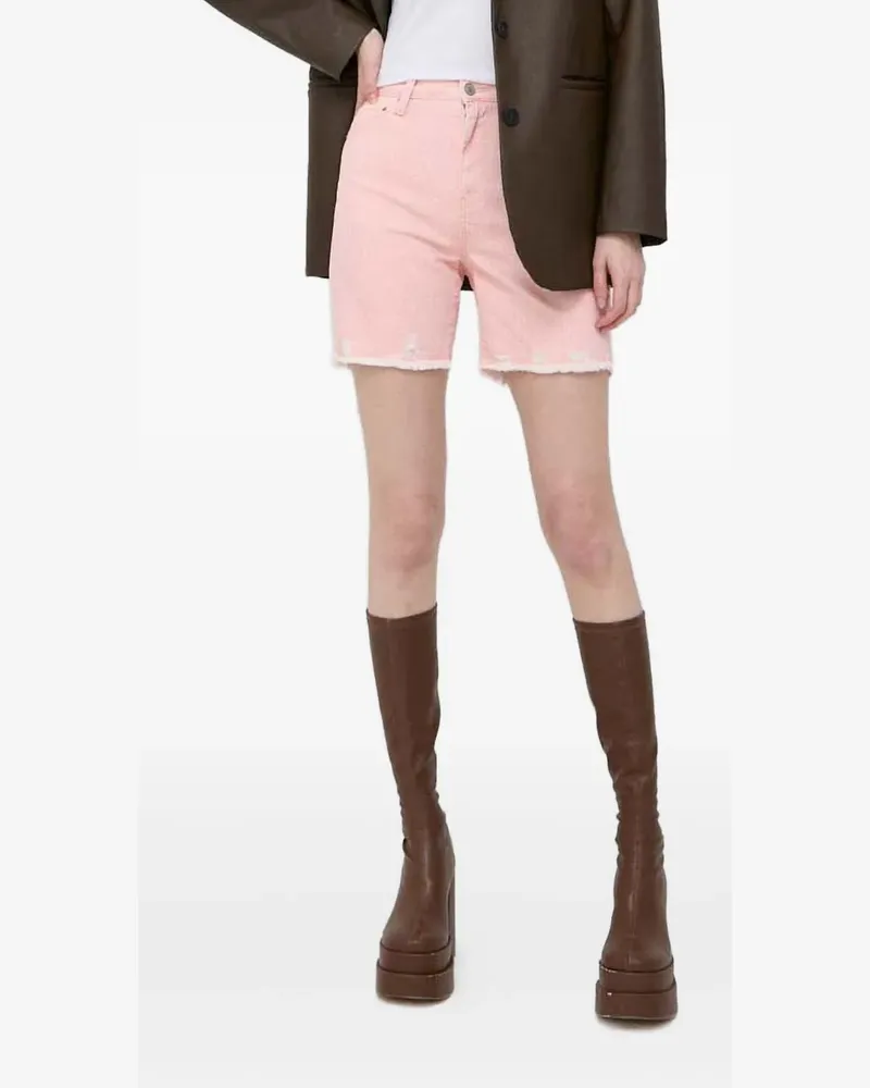 Guess frayed pattern shorts - Rosa Rosa