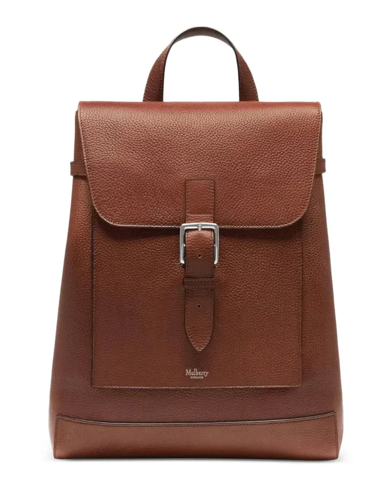 Mulberry Chiltern grained-leather backpack - Braun Braun