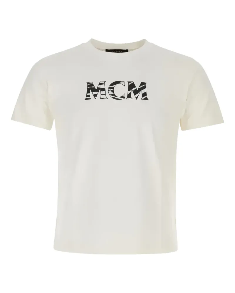 MCM logo T-shirt - Nude Nude