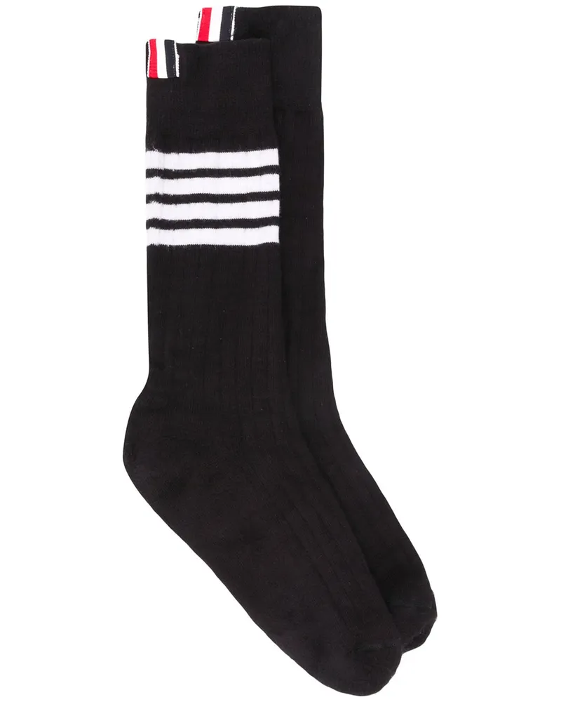 Thom Browne Socken mit Streifen - Schwarz Schwarz