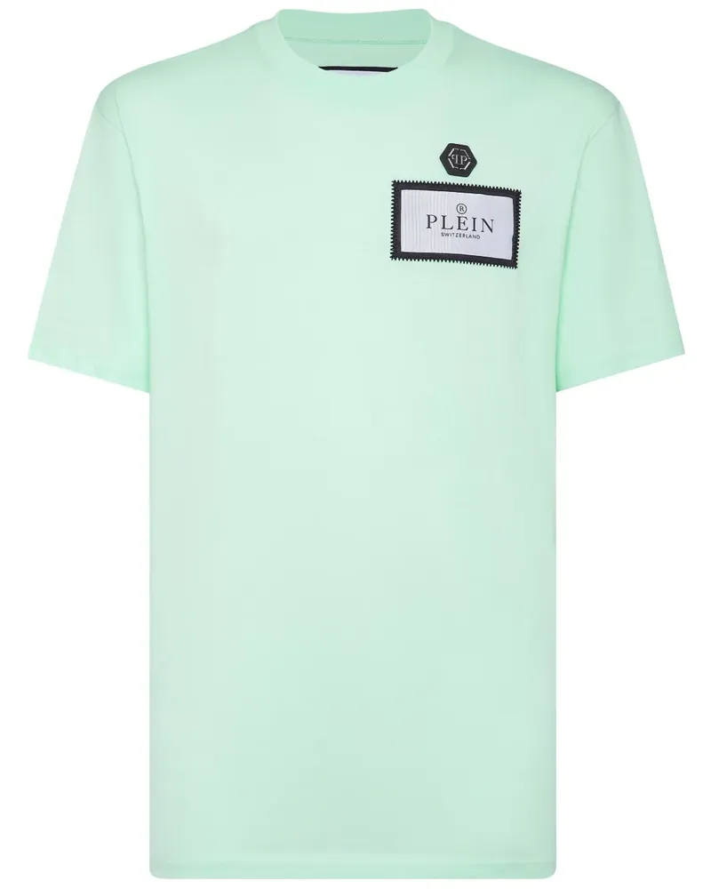 Philipp Plein T-Shirt mit Patch-Detail - Grün Grün