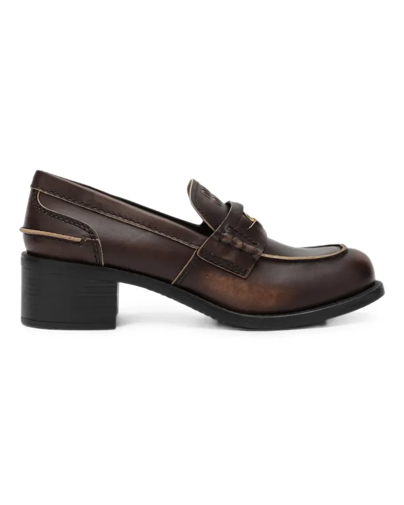 Miu Miu Decò Loafer - Braun Braun