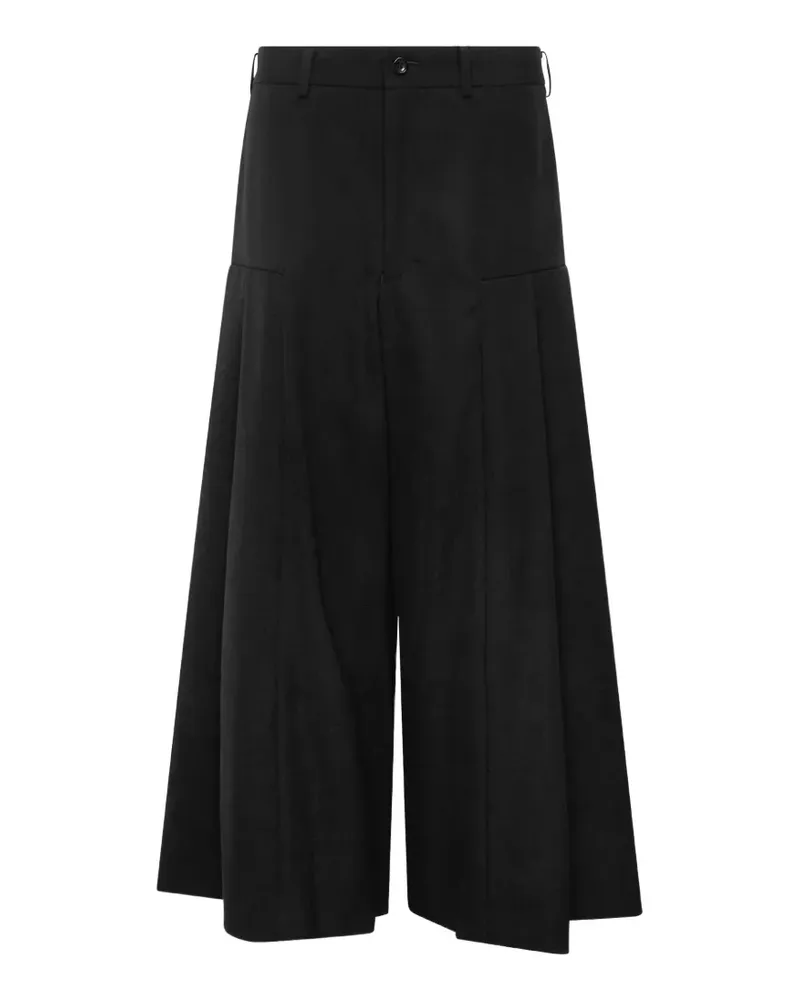 Comme des Garçons pleated wide-leg trousers - Schwarz Schwarz