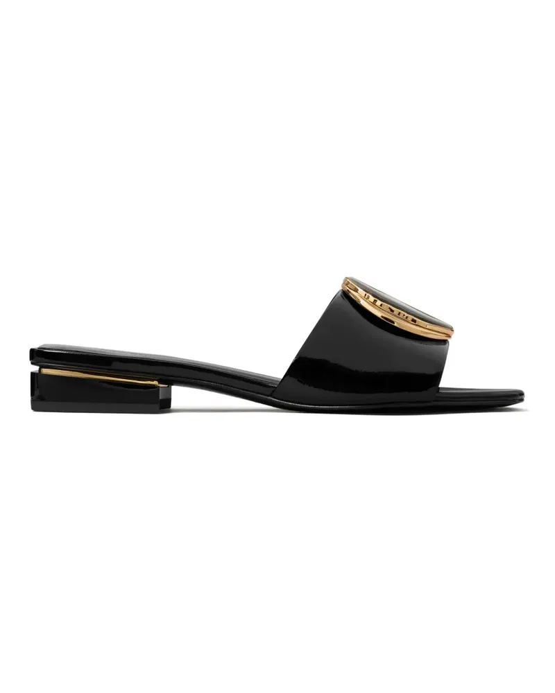 Tory Burch Patos heeled slides - Schwarz Schwarz