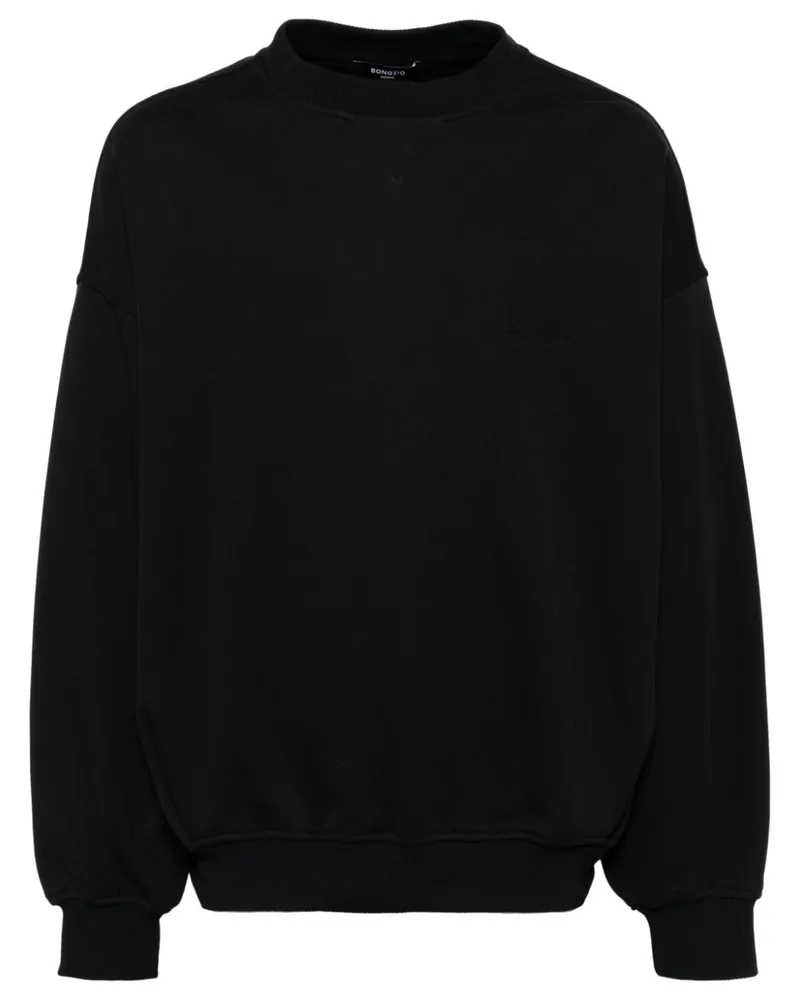 SONGZIO Sweatshirt mit Dusky-Malerei - Schwarz Schwarz