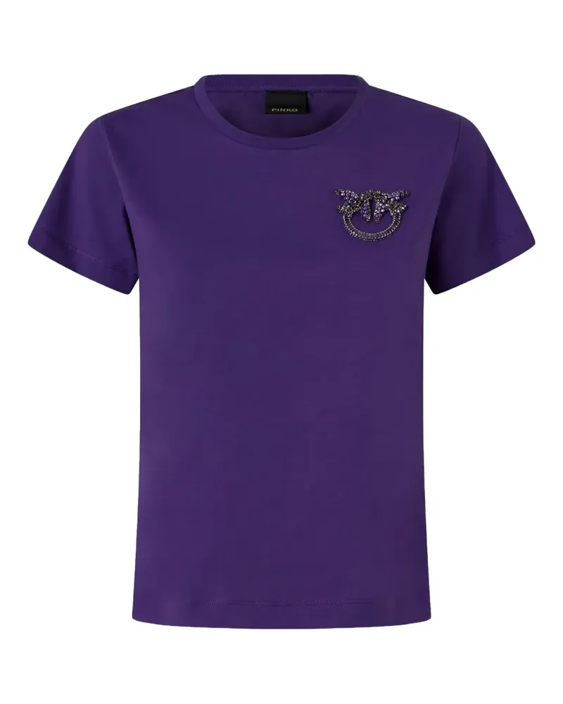 Pinko Verziertes T-Shirt - Violett Violett