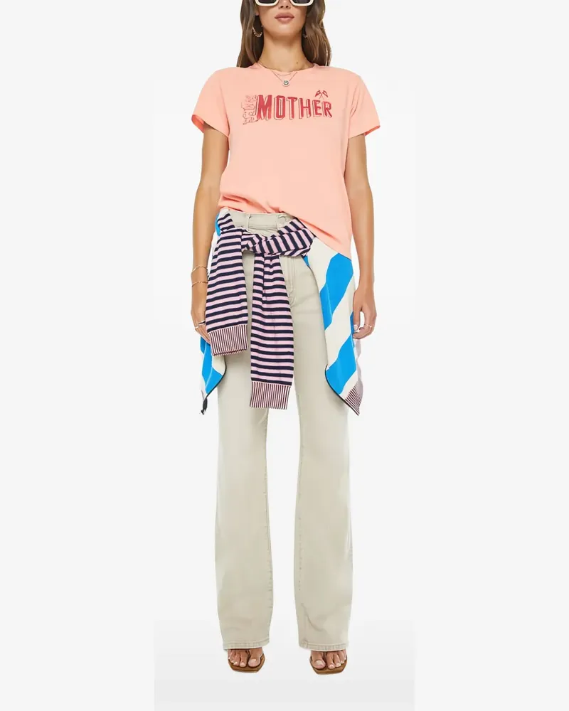 Mother The Boxy Goodie Goodie T-Shirt - Orange Orange