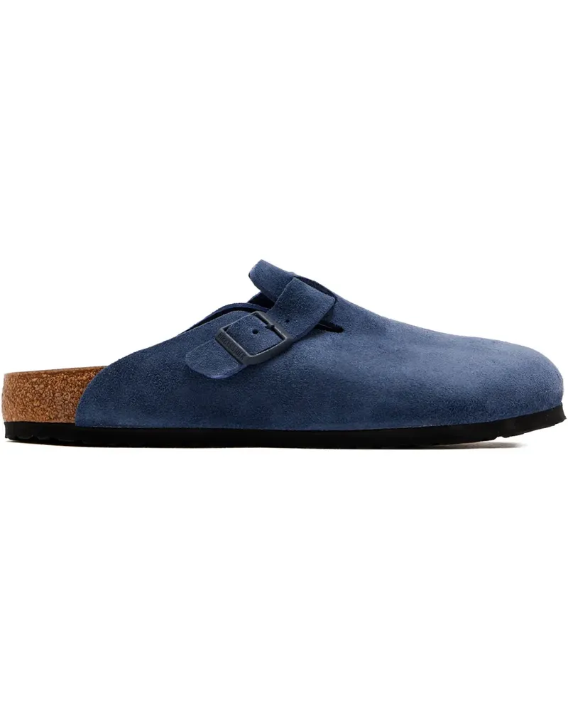 Birkenstock Boston Mules mit Schnalle - Blau Blau