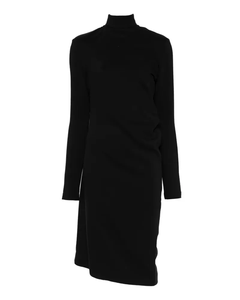 Totême Twist Kleid mit Stehkragen - Schwarz Schwarz