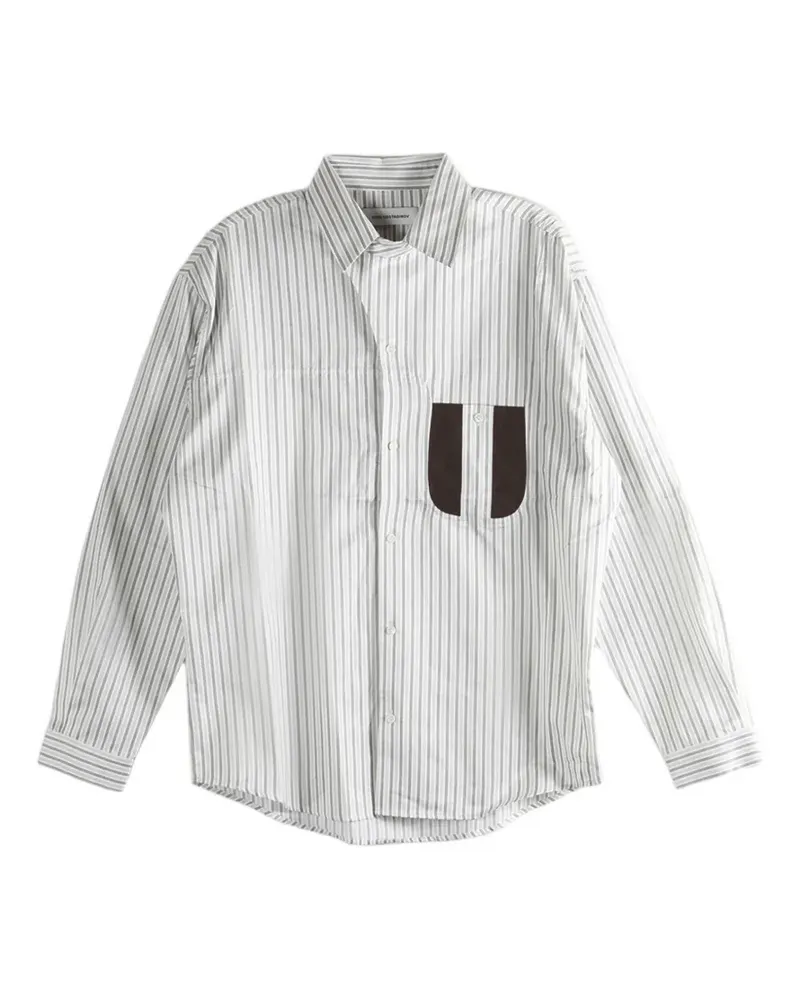 KIKO KOSTADINOV striped shirt - Weiß Weiß