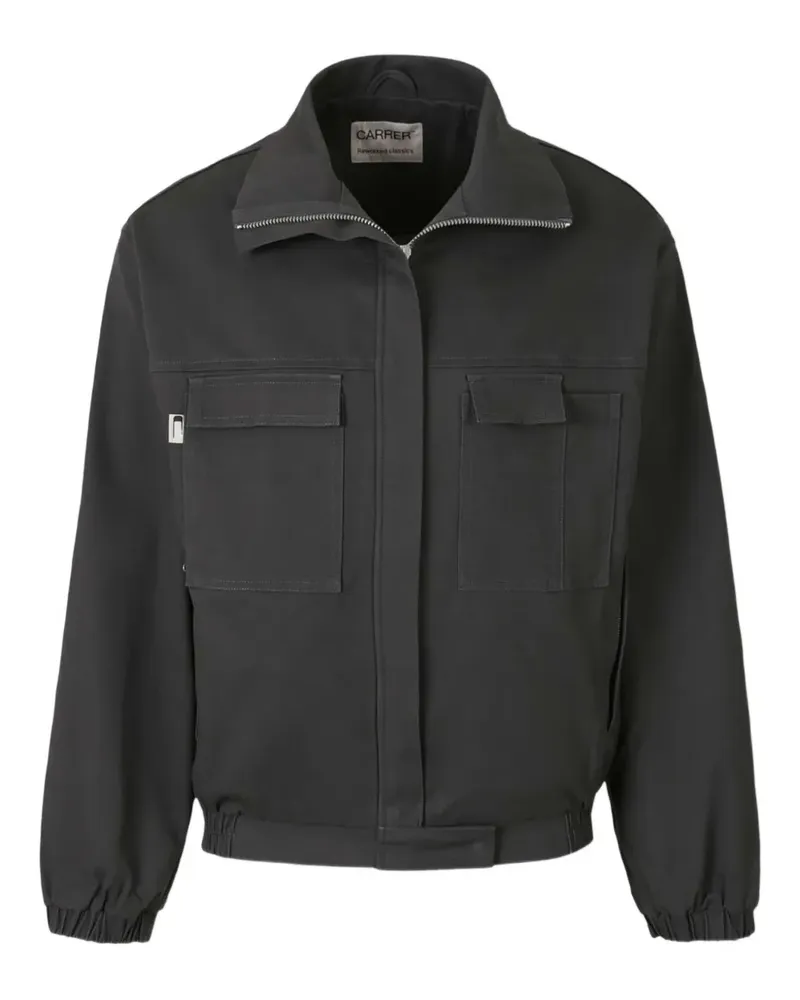 Carrera concealed-zip pocketed jacket - Grau Grau