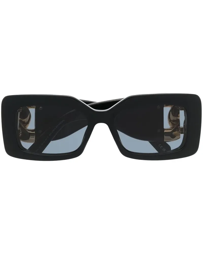 Stella McCartney Eckige Sonnenbrille - Schwarz Schwarz