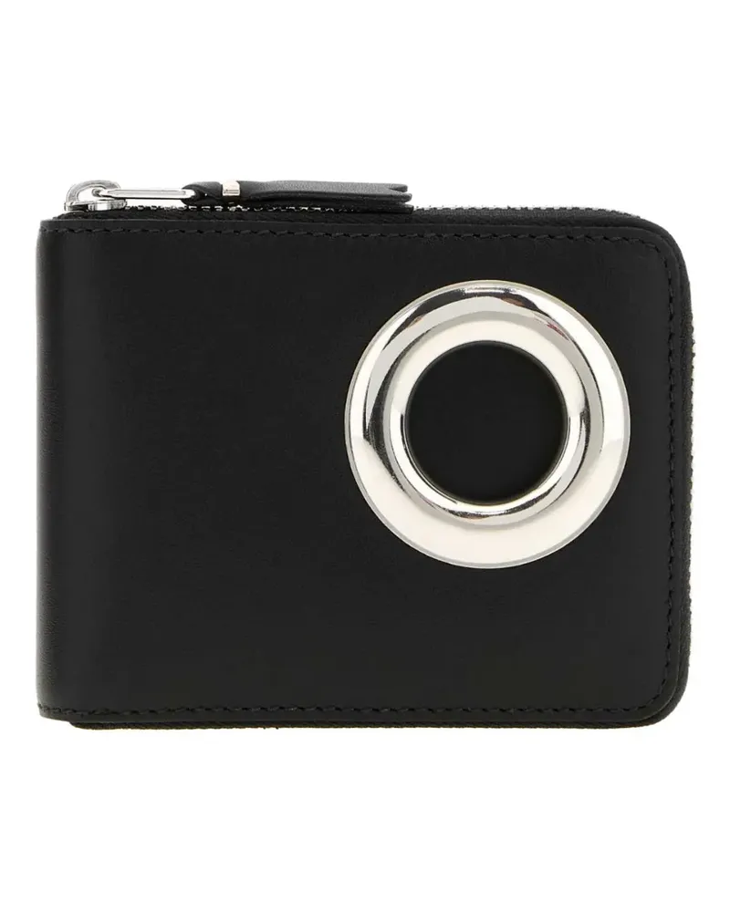 Comme des Garçons eyelet-embellished leather wallet - Schwarz Schwarz