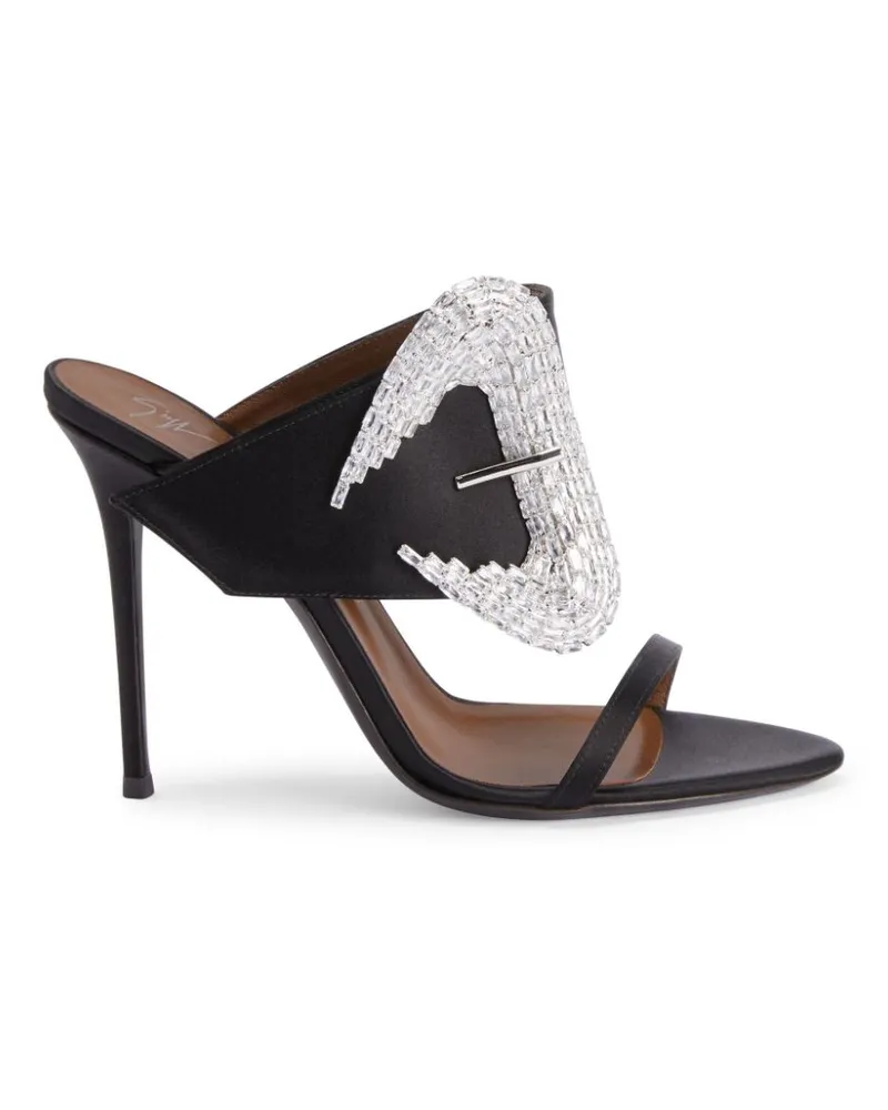 Giuseppe Zanotti Ludhovica Mules 105mm - Schwarz Schwarz