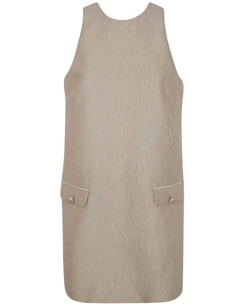 Twin-Set Minikleid aus breitem Jacquard - Nude Nude