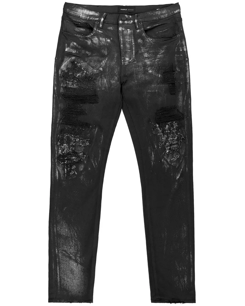 PURPLE BRAND P001 Skinny-Jeans - Schwarz Schwarz