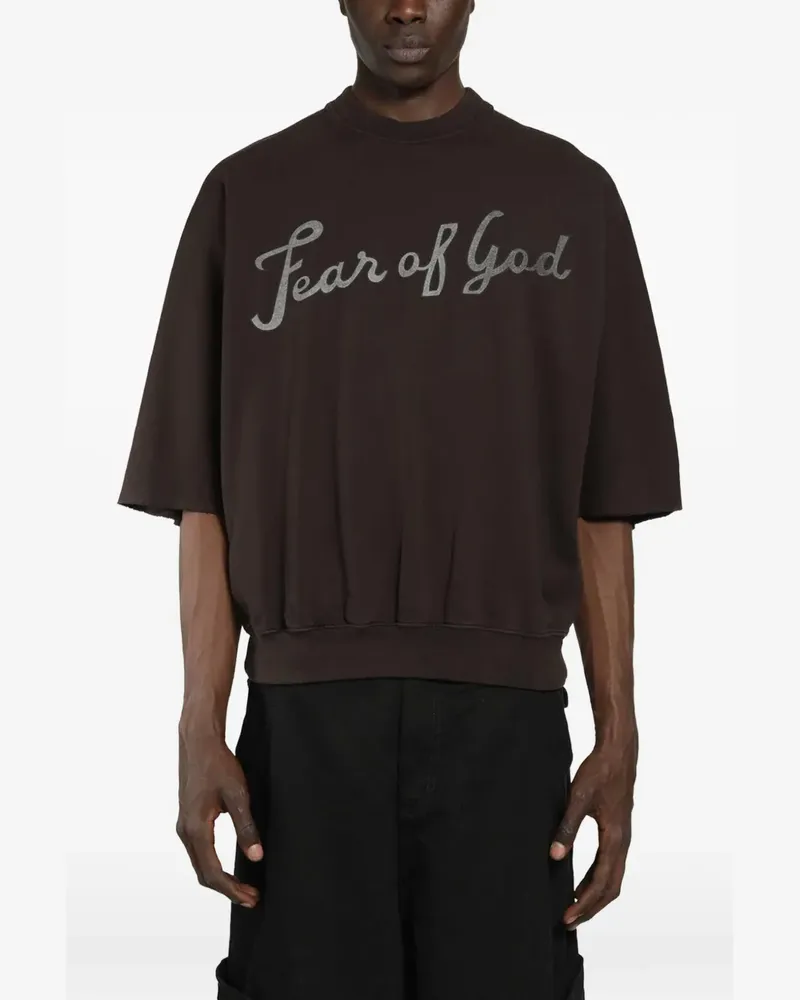 Fear of God 43 cut-sleeve sweatshirt - Braun Braun