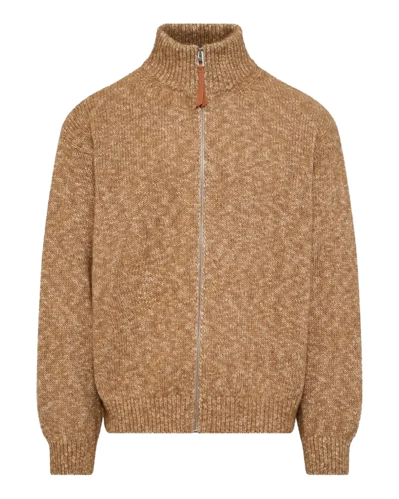 Loewe Anagram Cardigan mit Reißverschluss - Nude Nude