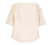 Kurzärmelige Bluse - Nude