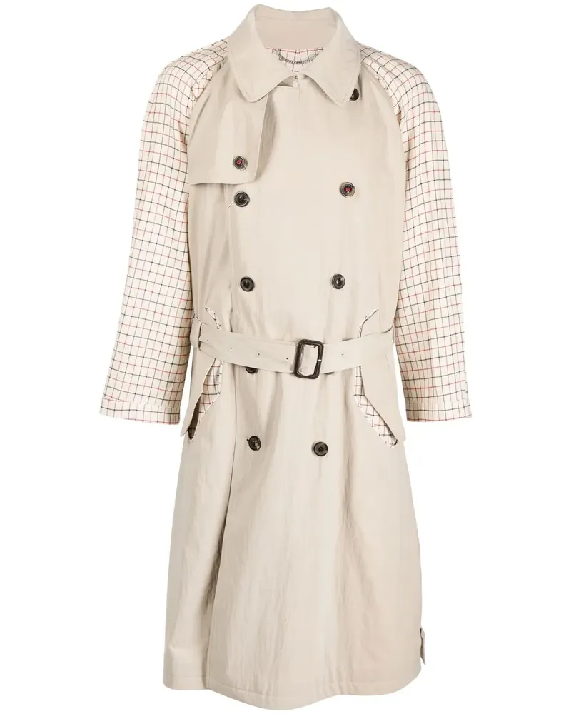 Maison Margiela Spliced Trenchcoat mit Gürtel - Nude Nude