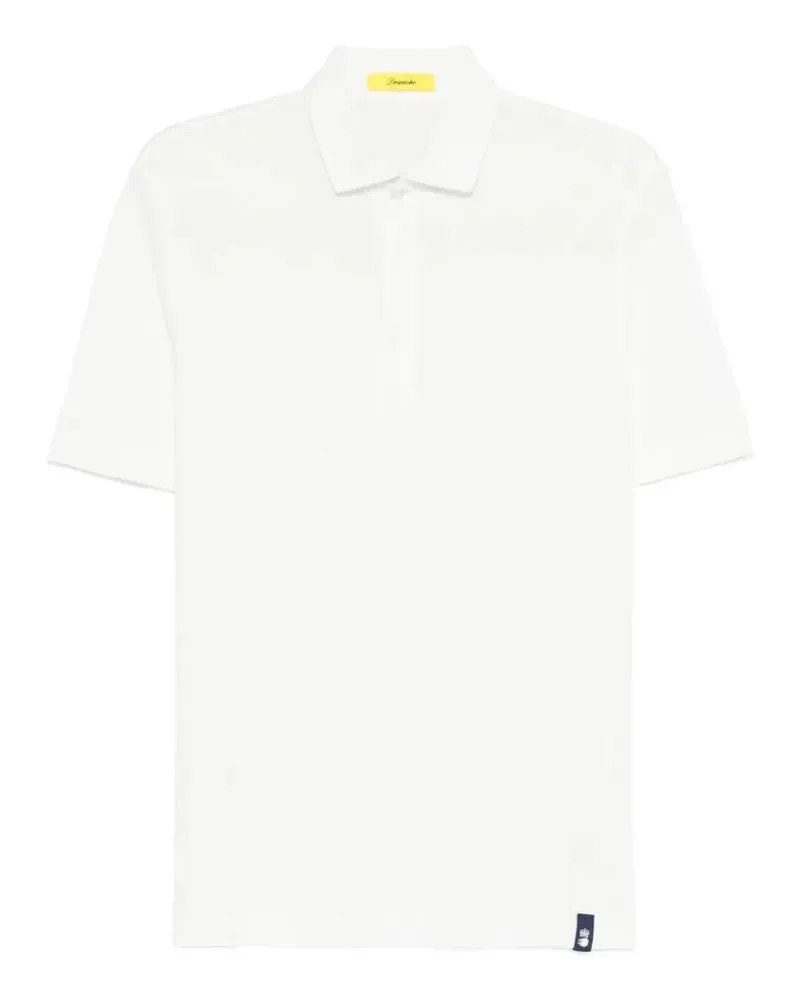 Drumohr  Poloshirt mit Knopfverschluss - Weiß Weiß