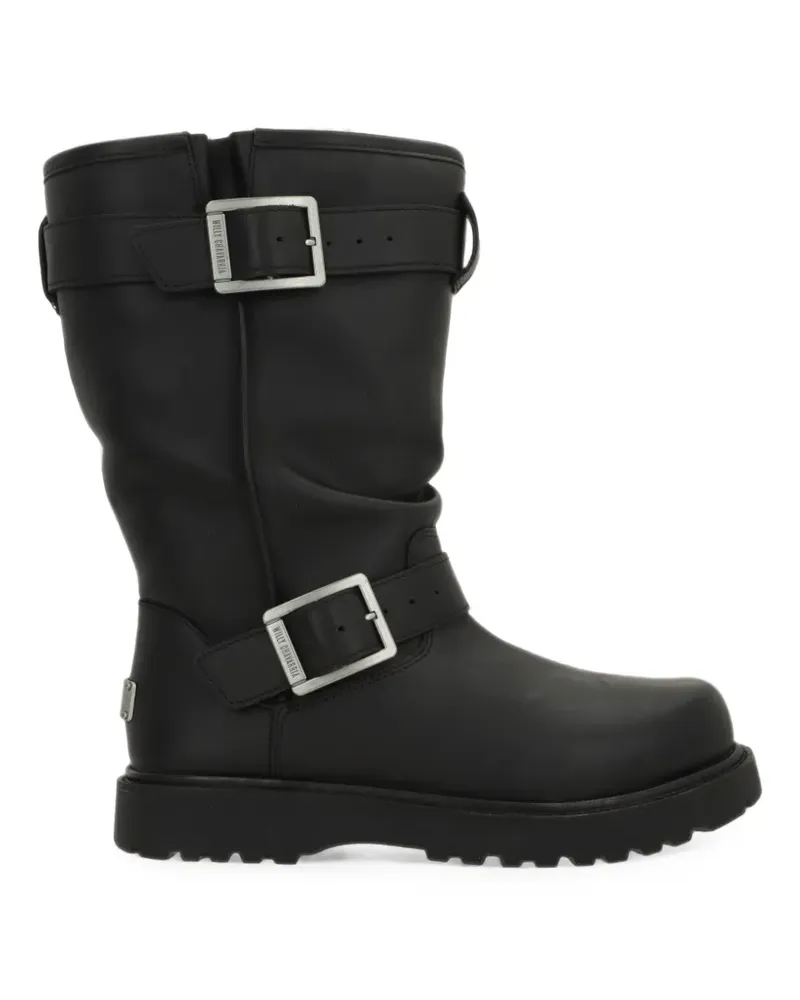 UGG x Willy Chavarria buckle-detail leather boots - Schwarz Schwarz
