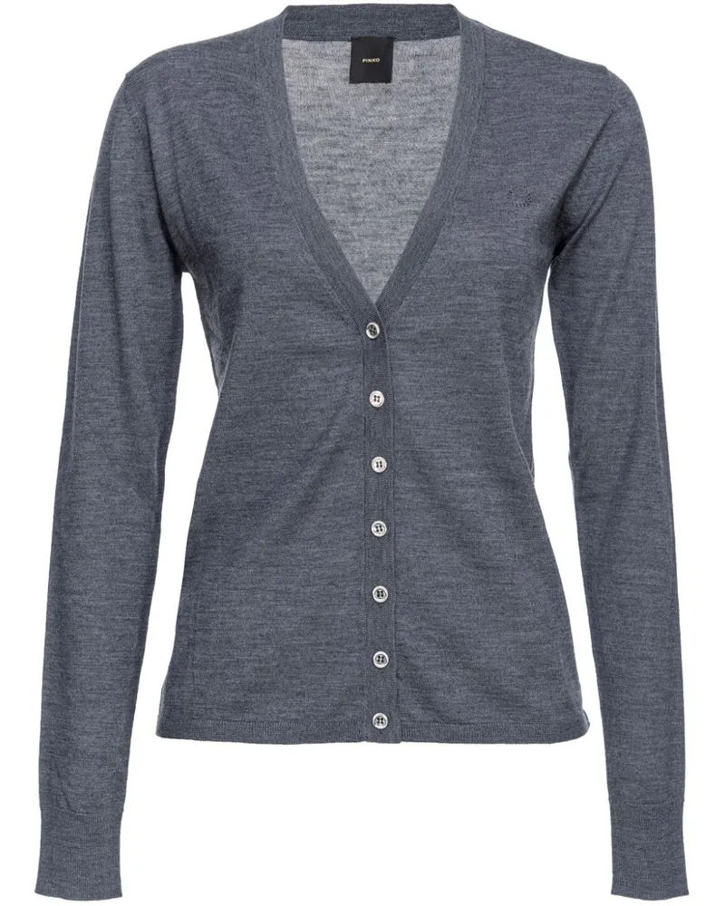 Pinko Cardigan mit V-Ausschnitt - Grau Grau