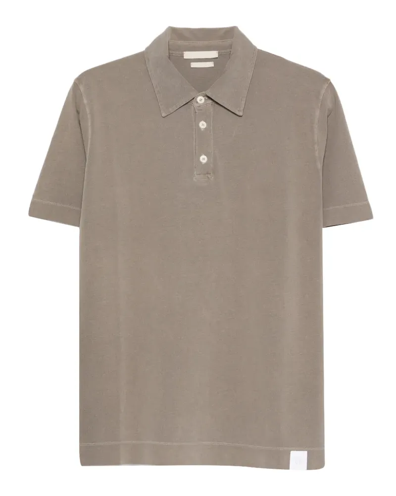 Daniele Fiesoli Poloshirt mit Knopfleiste - Braun Braun