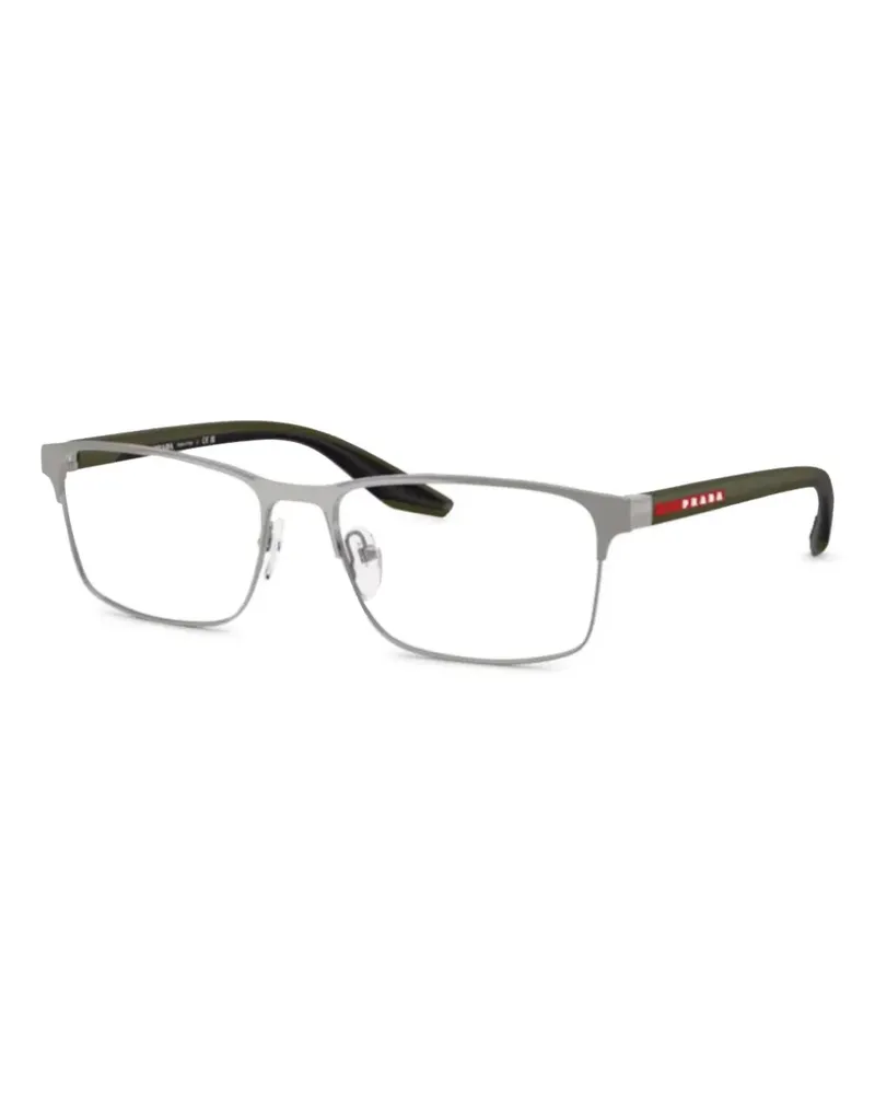 Prada Brille mit Logo-Print - Grau Grau