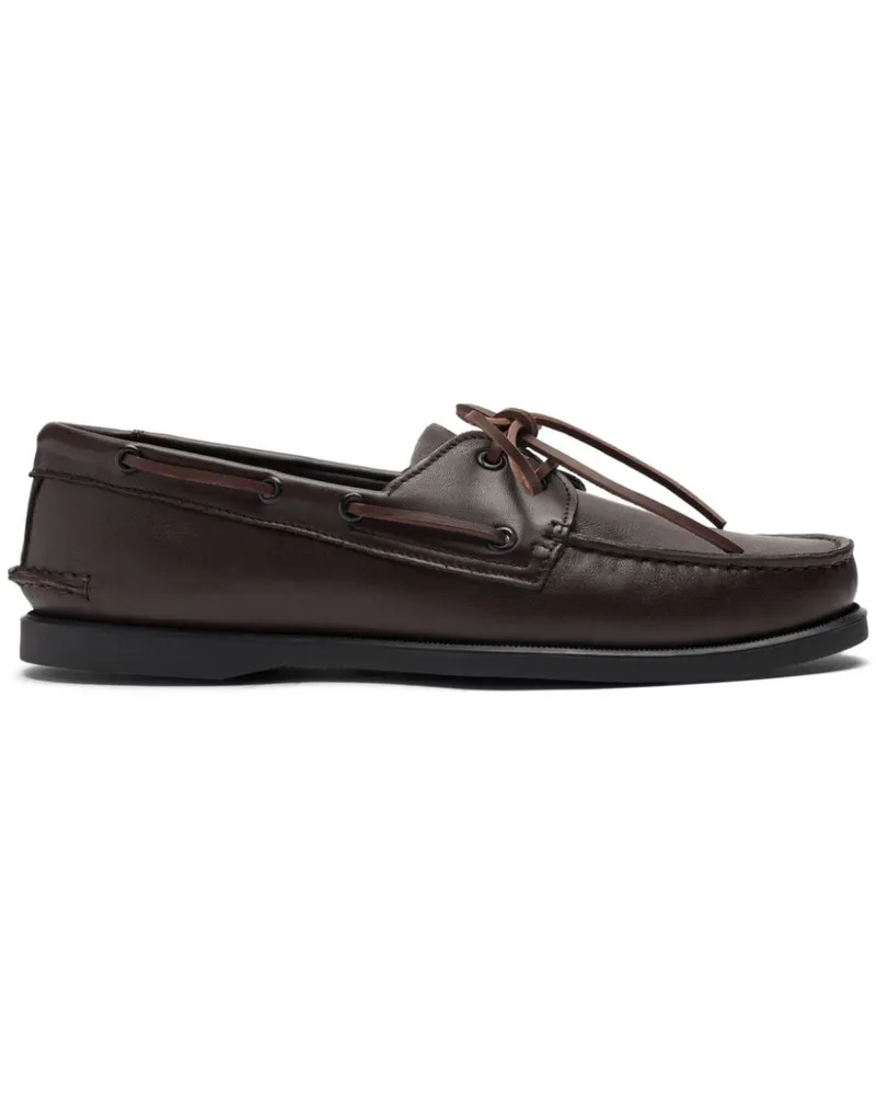 Scarosso Segelschuhe aus weichem Leder - Braun Braun