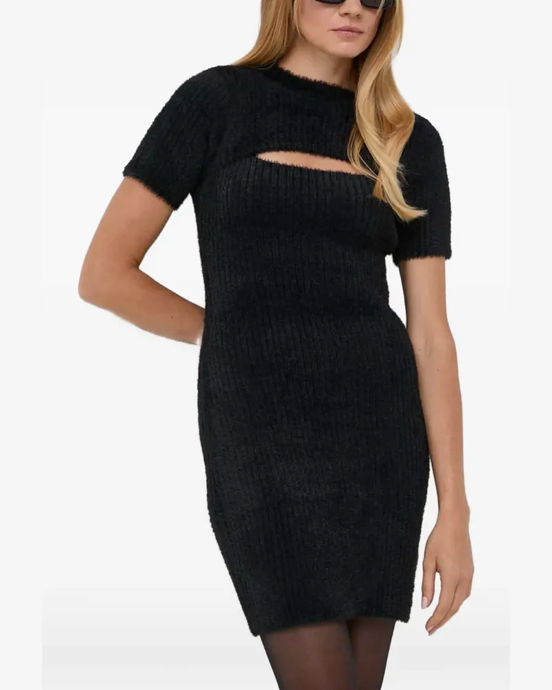 Guess Kurzärmeliges Minikleid - Schwarz Schwarz