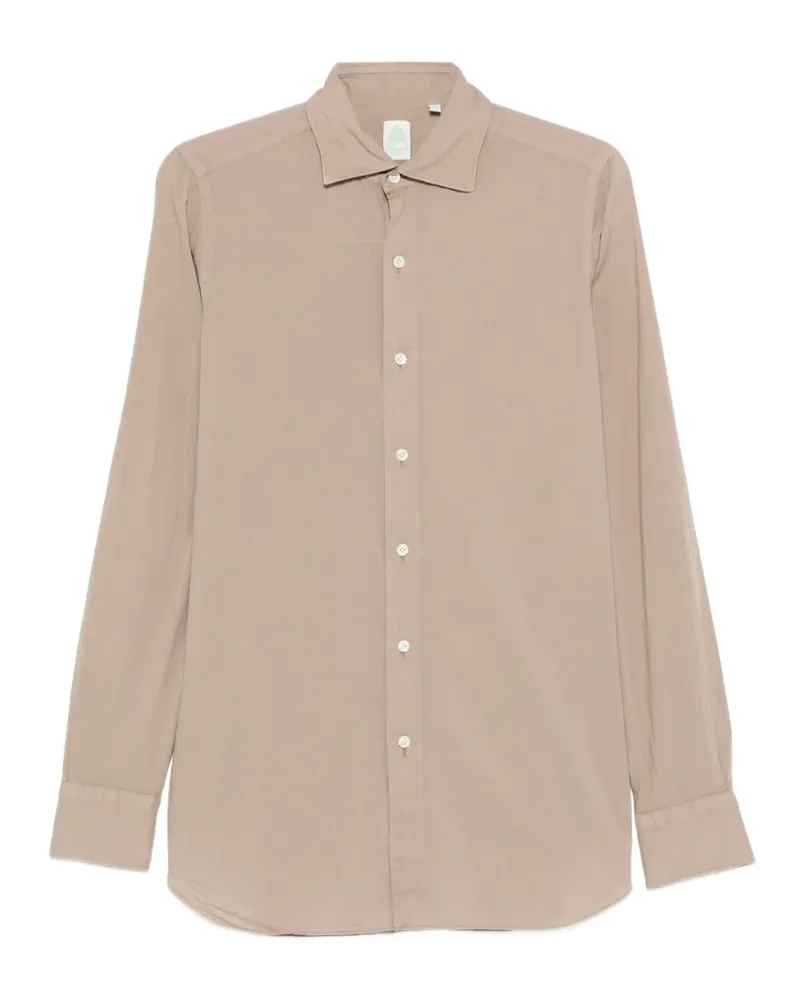 Finamore 1925 spread-collar shirt - Nude Nude