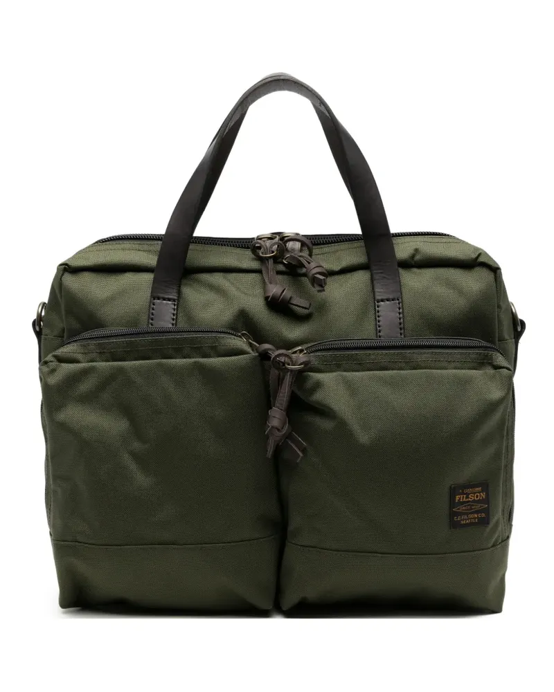 Filson Aktentasche mit Logo-Patch - Grün Grün