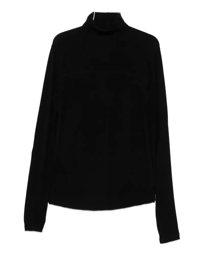 THOM KROM Rollkragenpullover mit Daumenschlitz - Schwarz Schwarz