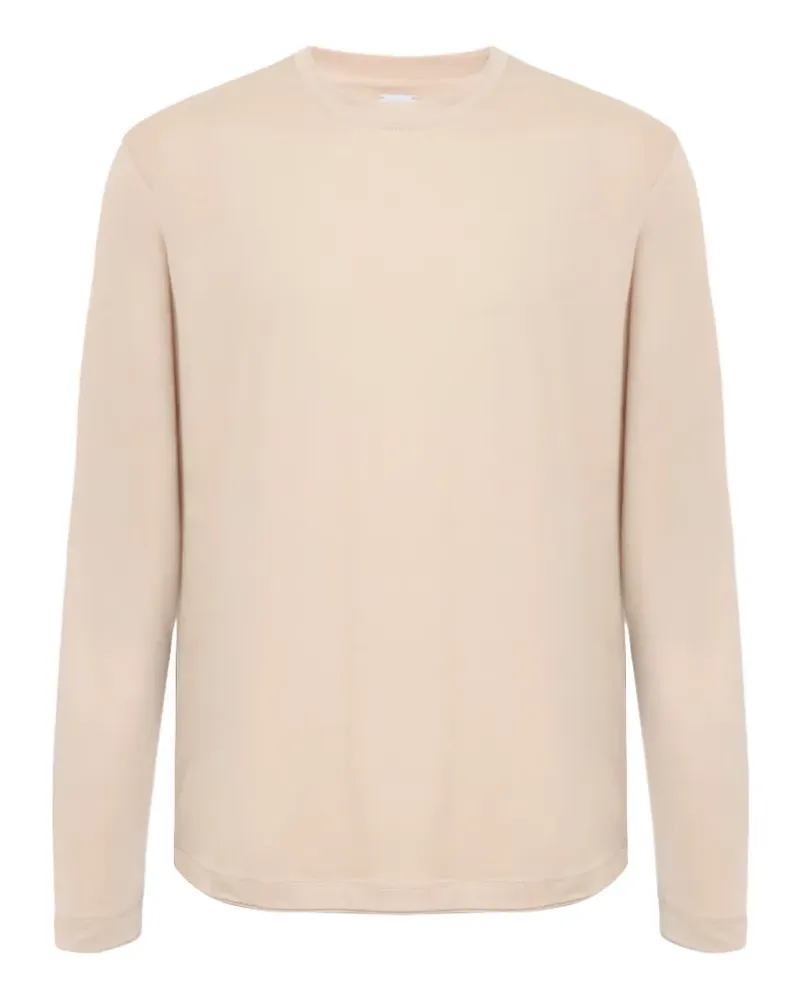 Eleventy Langarmshirt mit Rundhalsausschnitt - Nude Nude