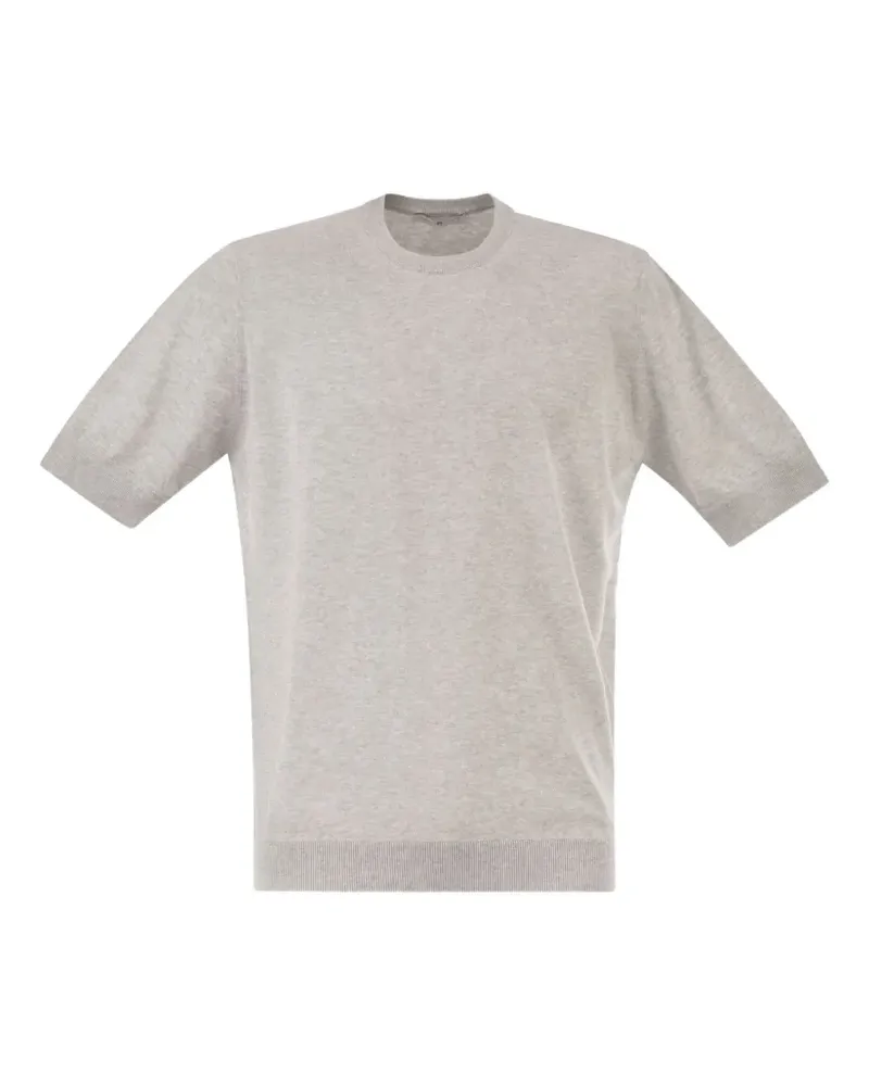 PT TORINO ribbed-trim T-shirt - Grau Grau