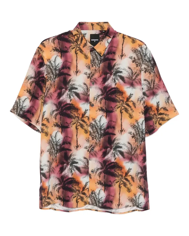 Patrizia Pepe palm-print shirt - Orange Orange