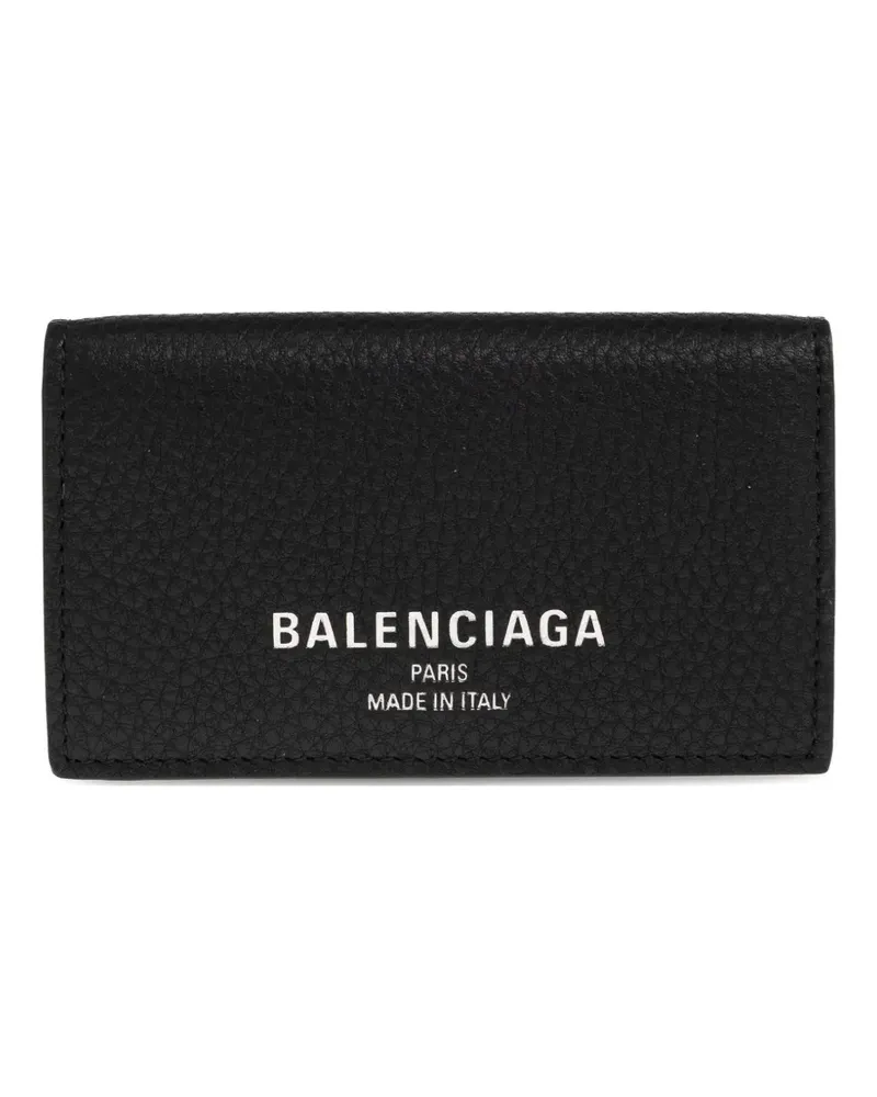 Balenciaga Portemonnaie mit Logo - Schwarz Schwarz