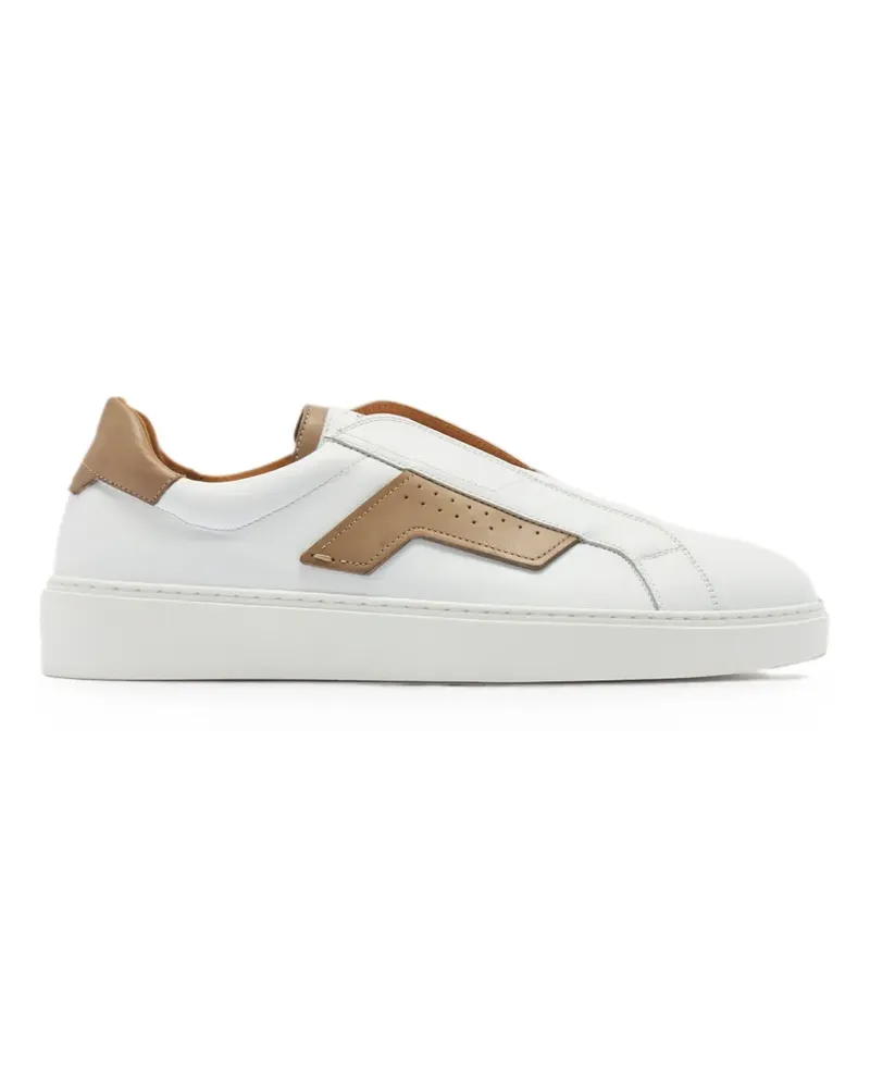Magnanni perforated panelled sneakers - Weiß Weiß