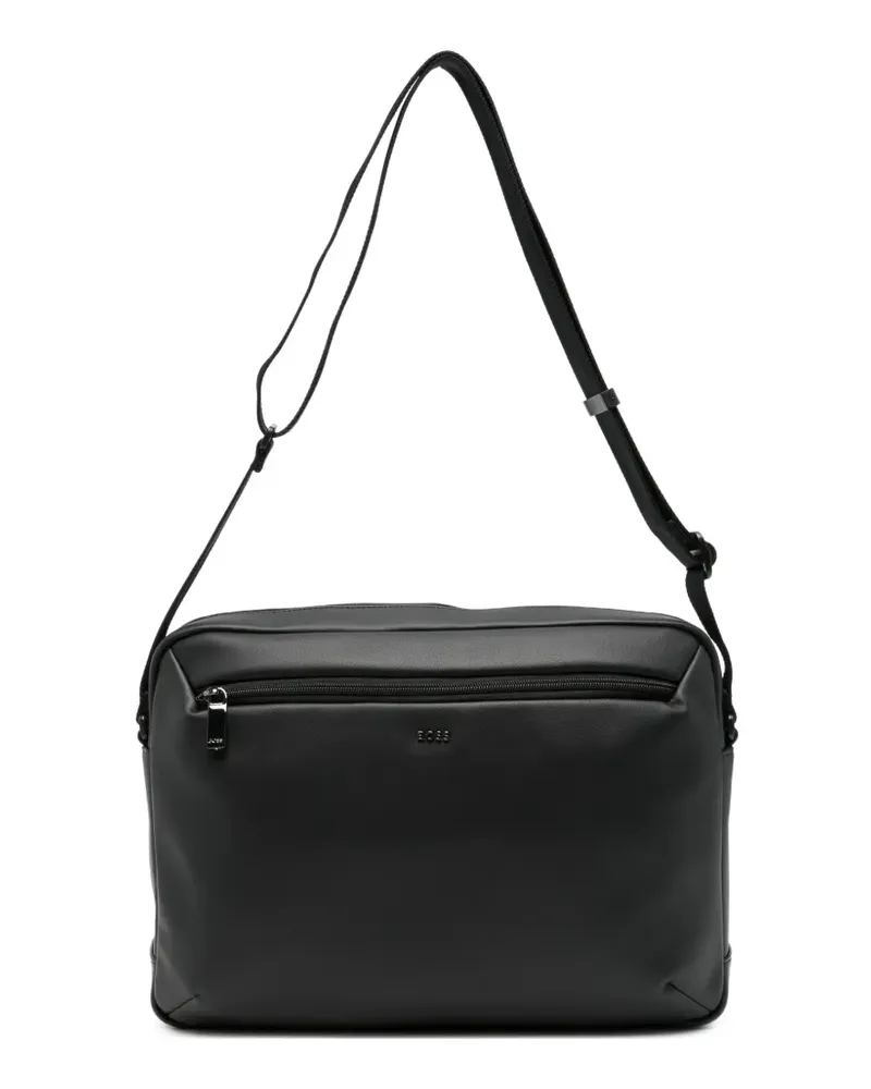 HUGO BOSS Kuriertasche mit Logo-Schild - Schwarz Schwarz