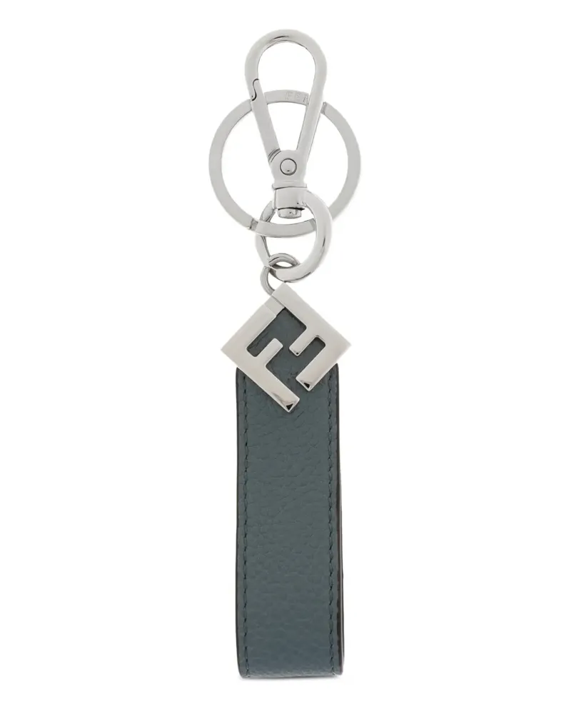 Fendi Schlüsselanhänger mit Logo - Grau Grau
