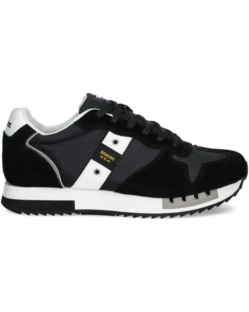 Blauer Sneakers aus Wildleder - Schwarz Schwarz