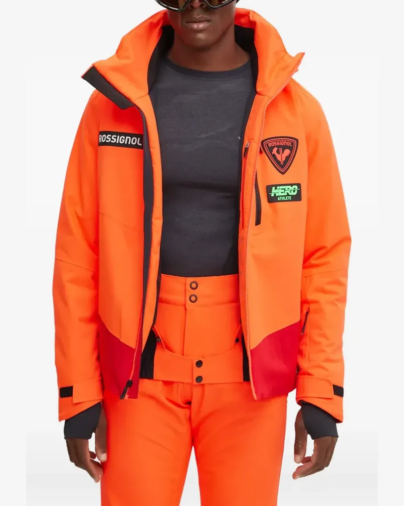 Rossignol Hero Blackside Skijacke mit Kapuze - Orange Orange