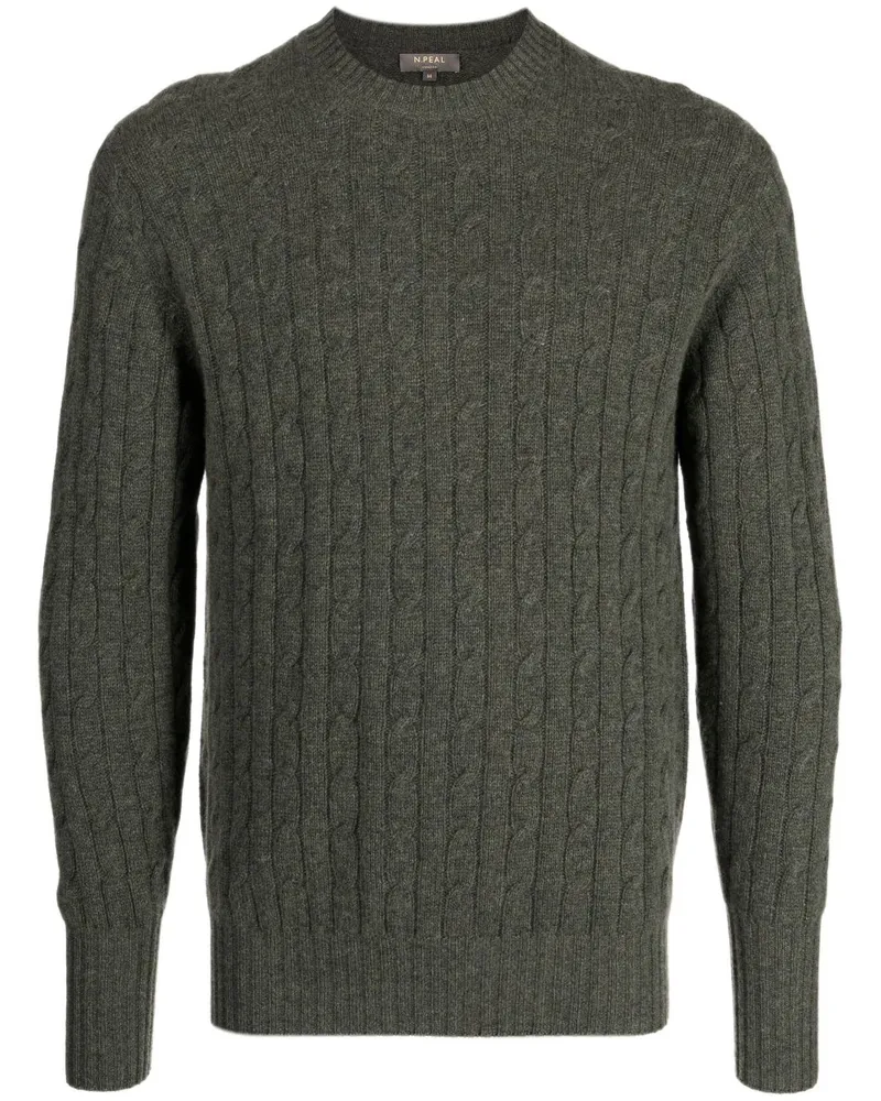 N.Peal The Thames Pullover aus Kaschmir Grün