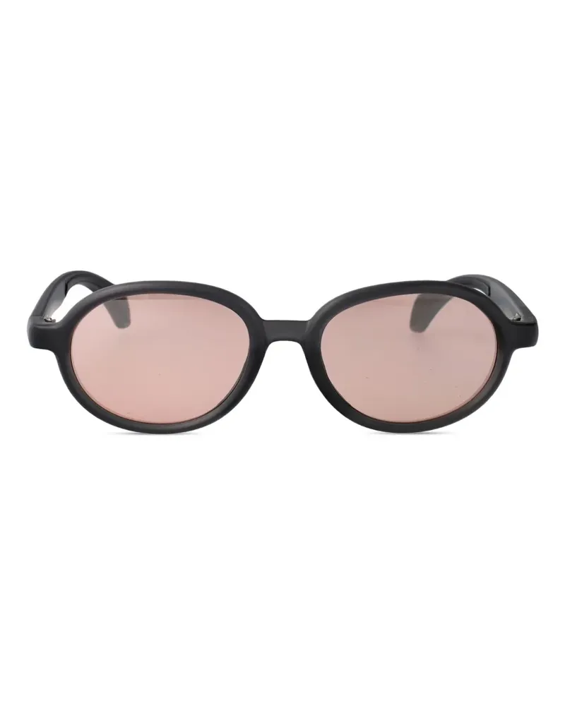 Moncler Caprice Sonnenbrille mit rundem Gestell - Schwarz Schwarz
