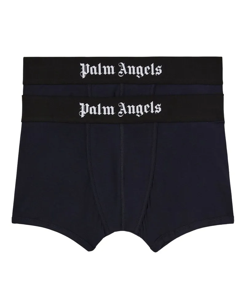 Palm Angels Badehose mit Logo (2er-Set) - Blau Blau