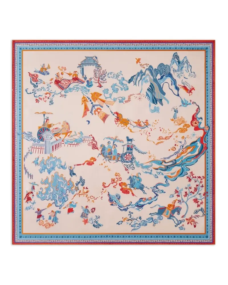 Shanghai Tang Tang scarf - Nude Nude