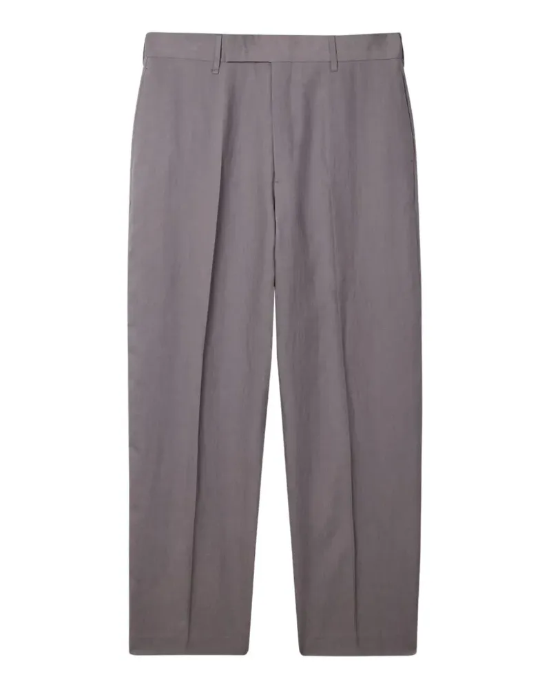Paul Smith Leinenhose mit Bügelfalten - Grau Grau