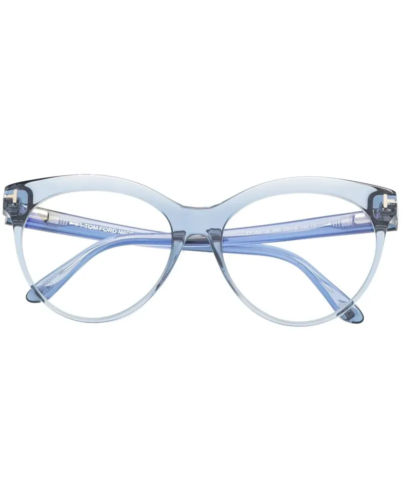 Tom Ford Brille mit Cat-Eye-Gestell - Blau Blau